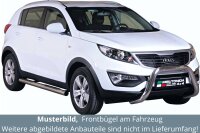 Frontbügel Edelstahl für KIA Sportage 2010 - 2015 76mm mit Gutachten Frontschutzbügel