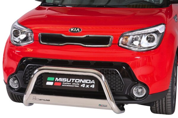 Frontbügel Edelstahl für KIA Soul PS 2014 - 63mm mit Gutachten Frontschutzbügel