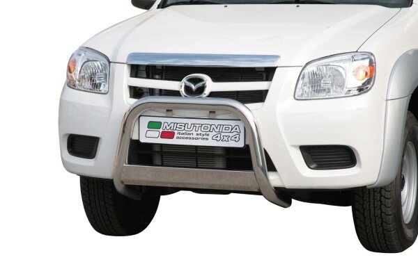 Frontbügel Edelstahl für Mazda BT 50 Doppelkabine 2009 - 2012 63mm mit Gutachten Frontschutzbügel
