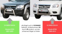Frontbügel Edelstahl für Mazda BT 50 Doppelkabine 2009 - 2012 63mm mit Gutachten Frontschutzbügel