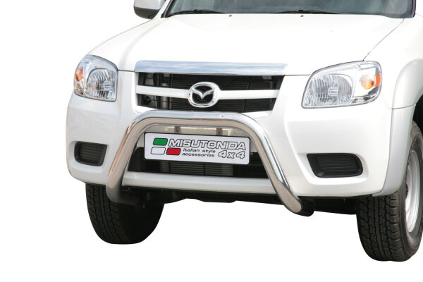 Frontbügel Edelstahl für Mazda BT 50 Doppelkabine 2009 - 2012 76mm mit Gutachten Frontschutzbügel
