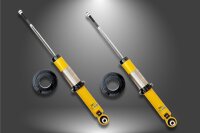 SPAX Stoßdämpfer härteverstellbar PSX für VW Golf I 17 HINTEN HA gekürzt 40mm höhenverstellbar