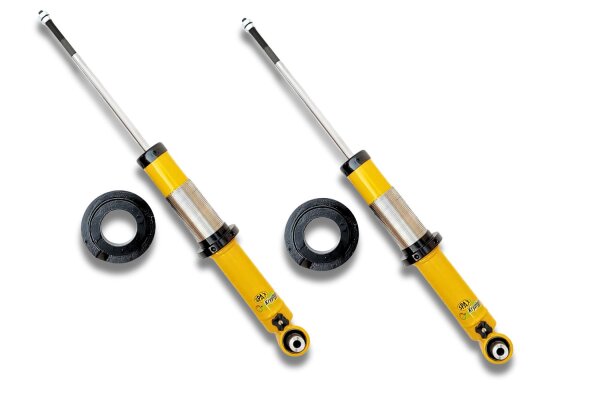 SPAX Stoßdämpfer härteverstellbar PSX für VW Jetta I 16 HINTEN HA gekürzt 40mm höhenverstellbar