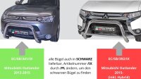 Frontbügel Edelstahl für Mitsubishi Outlander 2013 - 2015 76mm mit Gutachten
