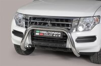 Frontbügel Edelstahl für Mitsubishi Pajero 2015 - 76mm mit Gutachten Frontschutzbügel