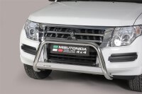 Frontbügel Edelstahl für Mitsubishi Pajero 2015 - 63mm mit Gutachten Frontschutzbügel
