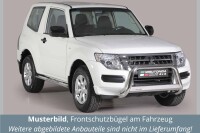 Frontbügel Edelstahl für Mitsubishi Pajero V80 2015 - 63mm mit Gutachten Frontschutzbügel