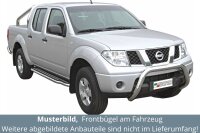 Frontbügel Edelstahl für Nissan Navara 2005 - 2009 76mm mit Gutachten Frontschutzbügel