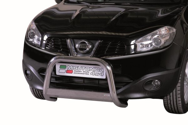 Frontbügel Edelstahl für Nissan Qashqai J10 2010 - 2013 63mm mit Gutachten Frontschutzbügel