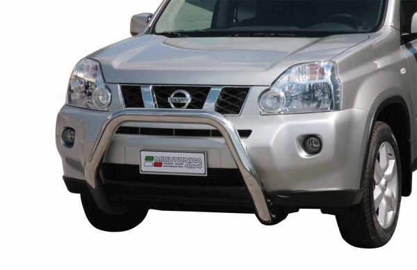 Frontbügel Edelstahl für Nissan X-Trail 2007 - 2010 76mm mit Gutachten Frontschutzbügel