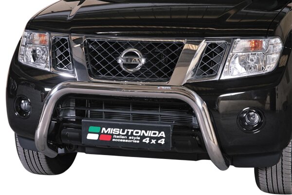 Frontbügel Edelstahl für Nissan Pathfinder R51 V6 2011 - 76mm mit Gutachten Frontschutzbügel