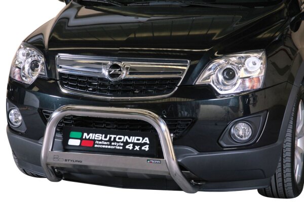 Frontbügel Edelstahl für Opel Antara 2011 - 63mm mit Gutachten Frontschutzbügel