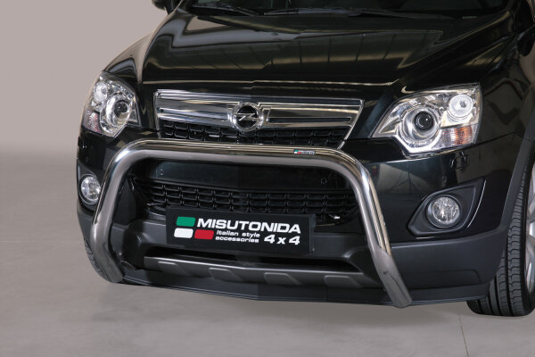 Frontbügel Edelstahl für Opel Antara 2011 - 76mm mit Gutachten Frontschutzbügel
