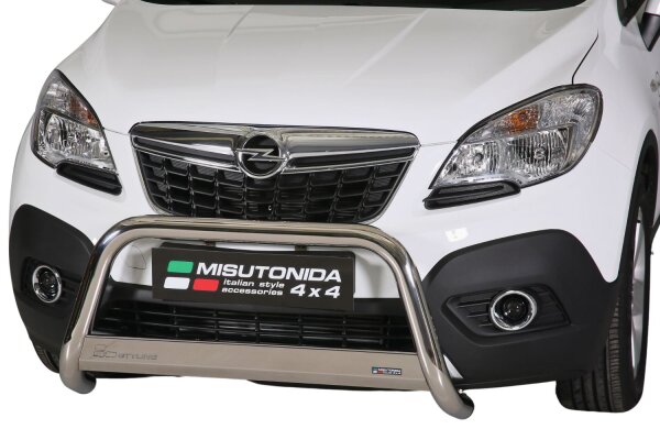 Frontbügel Edelstahl für Opel Mokka 2012 - 2016 Ø63mm mit Gutachten Frontschutzbügel