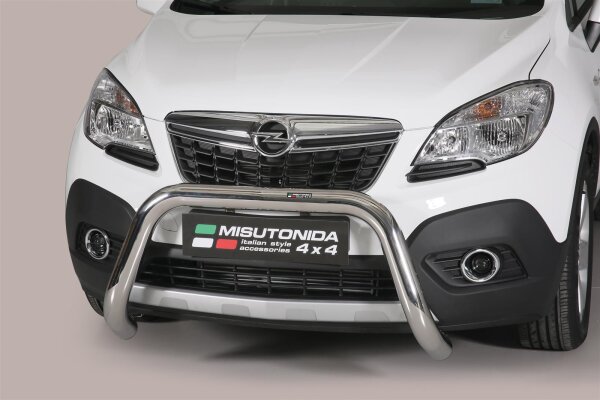 Frontbügel Edelstahl für Opel Mokka 2012 - 2016 76mm mit Gutachten Frontschutzbügel