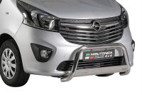Frontbügel Edelstahl für Opel Vivaro 2014 - 63mm mit Gutachten Frontschutzbügel