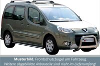 Frontbügel Edelstahl für Peugeot Partner 2008 - 2015 63mm mit Gutachten Frontschutzbügel
