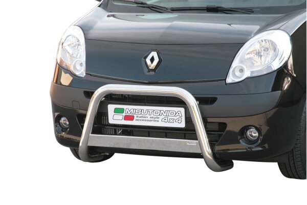 Frontbügel Edelstahl für Renault Kangoo 2008 - 2013 63mm mit Gutachten Frontschutzbügel