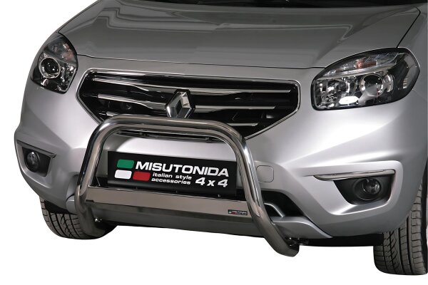 Frontbügel Edelstahl für Renault Koleos 2011 - 63mm mit Gutachten Frontschutzbügel