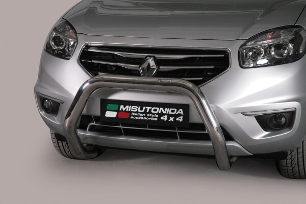 Frontbügel Edelstahl für Renault Koleos 2011 - 76mm mit Gutachten Frontschutzbügel