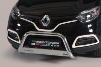 Frontbügel Edelstahl für Renault Captur 2013 - Ø63mm mit Gutachten Frontschutzbügel