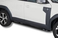 Schwellerrohre SCHWARZ ohne Tritt für Dacia Duster 3...