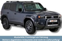 Frontbügel Edelstahl schwarz für Toyota Land...