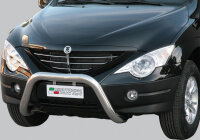 Frontbügel Edelstahl für Ssangyong Actyon 2006 - 76mm mit Gutachten Frontschutzbügel