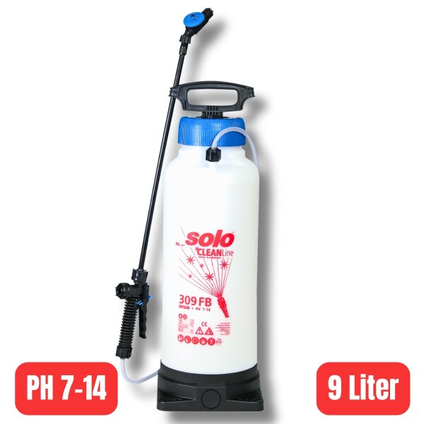 Solo SCHAUMSPRÜHER 9L PH-WERT (7-14)  309 FB Snow Foam verstellbare Schaumdüse