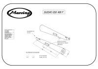 MARVING Auspuff paar "Master" schwarz lackiert für SUZUKI GSX 400 F GS40XF