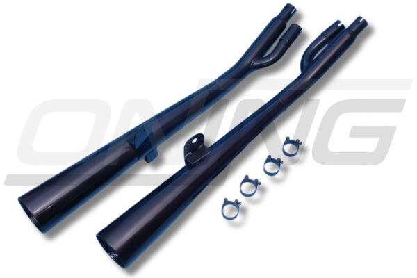 MARVING Auspuff paar "Master" schwarz lackiert für SUZUKI GSX 400 FWS GK71A