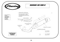 MARVING Auspuff "Master" schwarz + Alu Hülle für Suzuki GS 500 E GM51B