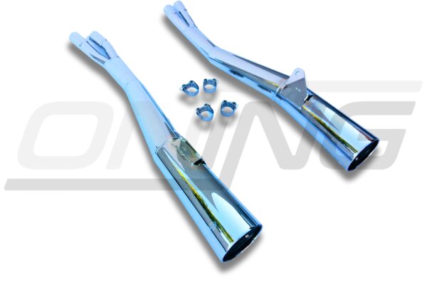 MARVING Auspuff paar "Master" verchromt für Suzuki GSX 550 E GN71D