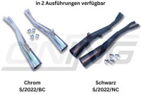 MARVING Auspuff paar "Master" verchromt für Suzuki GSX 550 E GN71D