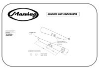 MARVING Auspuff paar "Master" schwarz für Suzuki GSX 550 M KATANA GS550M