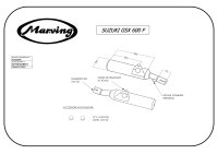 MARVING Auspuff paar "Master" schwarz für Suzuki GSX 600 F GN72B