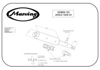 MARVING Auspuff "Enduro Amacal" verchromt Honda...
