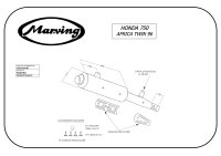 MARVING Auspuff "Enduro Amacal" verchromt Honda XRV 750 AFRICA TWIN 96-03 RD07