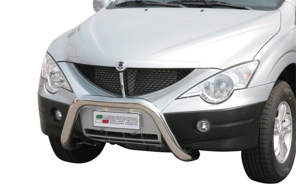 Frontbügel Edelstahl für Ssangyong Actyon Sports 2007 - 2011 76mm mit Gutachten