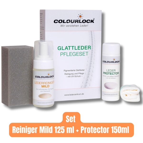 COLOURLOCK Lederpflege Set Glattleder + Leder Protector Auto Möbel 11004