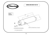 MARVING Auspuff "Master" schwarz lackiert für HONDA CBR 900 RR Fireblade SC28 Bj.92-95