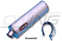 MARVING Auspuff oval untenliegend Alu/gebürstet...