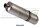 MARVING Auspuff oval untenliegend Alu/gebürstet für HONDA CBR 600 F PC35 2001-2002