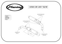 MARVING Auspuffpaar "Master" schwarz lackiert für HONDA CBR 1000 F SC21 87-88