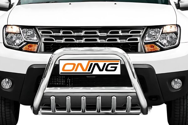 Frontschutzbügel für Dacia Duster 2010-2018 mit Unterbodenschutz 60mm Frontbügel
