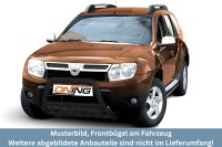 Frontbügel mit Unterbodenschutz für Dacia Duster 2010- schwarz 60mm Gutachten