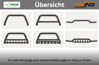 Frontbügel mit Unterbodenschutz für Dacia Duster 2010- schwarz 60mm Gutachten