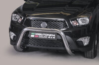 Frontbügel Edelstahl für Ssangyong Actyon Sports 2012 - 76mm mit Gutachten
