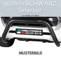 Frontbügel Edelstahl für Ssangyong Actyon Sports 2012 - 76mm mit Gutachten
