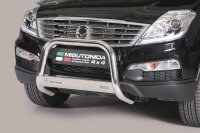 Frontbügel Edelstahl für Ssangyong Rexton W 2013 - 63mm mit Gutachten Frontschutzbügel